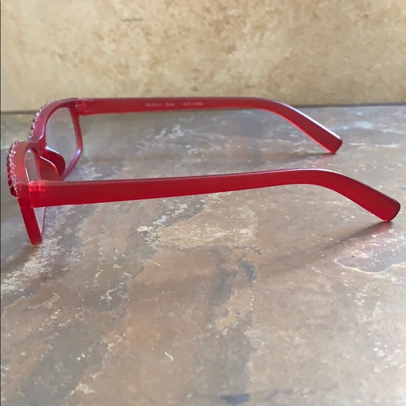 NWT Red Bling Reader Glasses 2.75 With Pouch - Picture 6 of 10